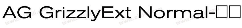 AG GrizzlyExt Normal字体转换 AG GrizzlyExt Normal字体转换